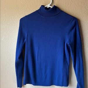 Chico’s royal blue turtleneck sweater, size small